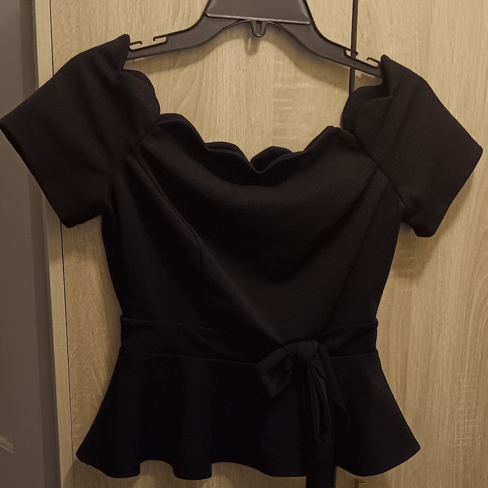Elegant Black Women's Top